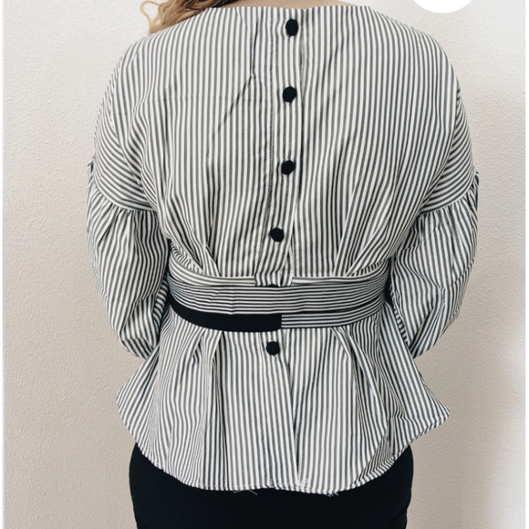 NWT WINTER STREET FASHION BUSINESS CHIC ME PUFF SLEEVE BLOUSE S:SMALL-LARGE - Picture 11 of 13